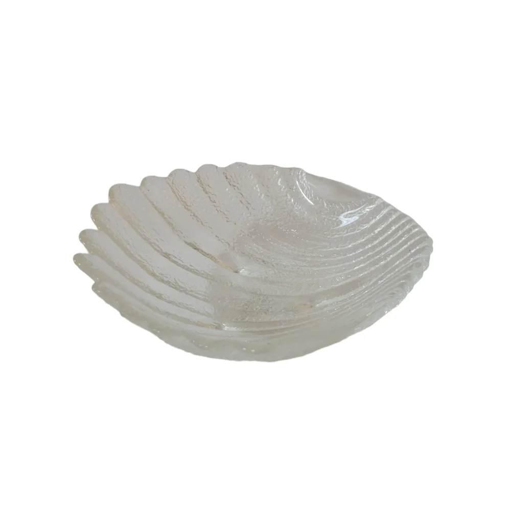 Vintage Footed Clam Shell Dish